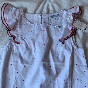 Jacadi flutter sleeve top